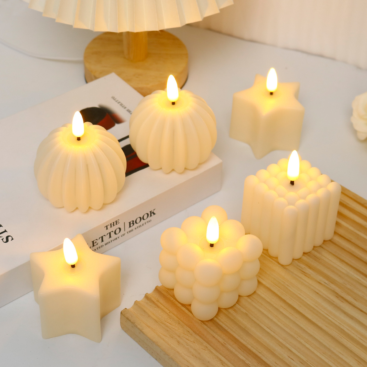 Photography With Lighting - Led Candle Cube for Wedding, Birthday,