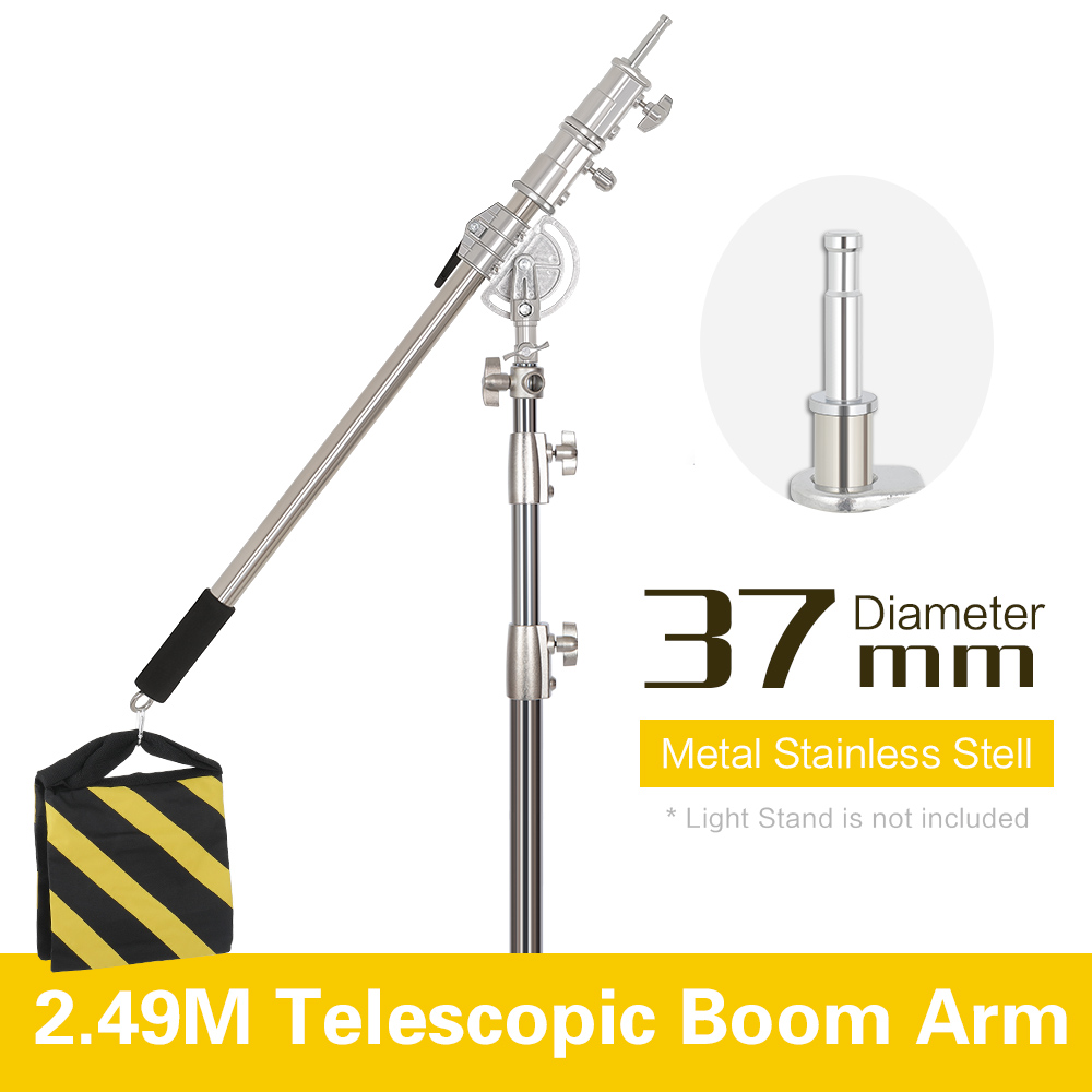 Photography Lighting Bag - 2.49M Length Cross Arm Stainless Steel