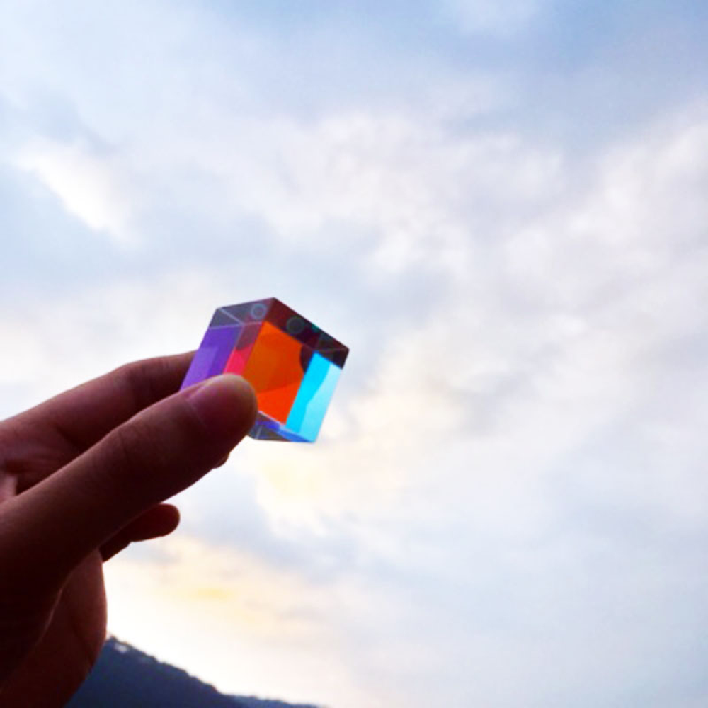 Lighting Glass Photography - Glass Cube 12.7mm Dichroic Prism X-Cube