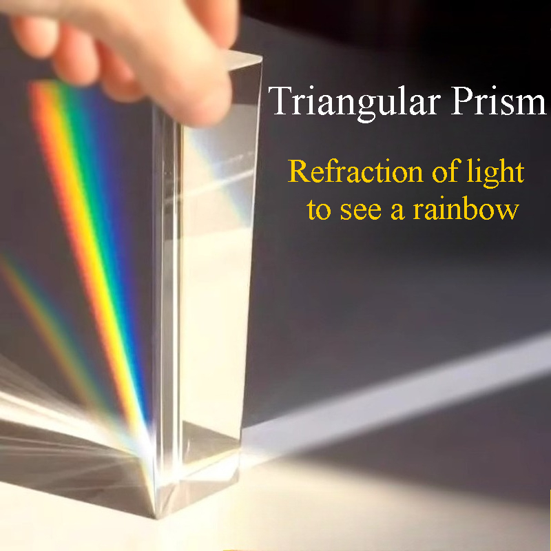 Lighting Glass Photography - 1PC Rainbow Triangular Prism K9 Crystal