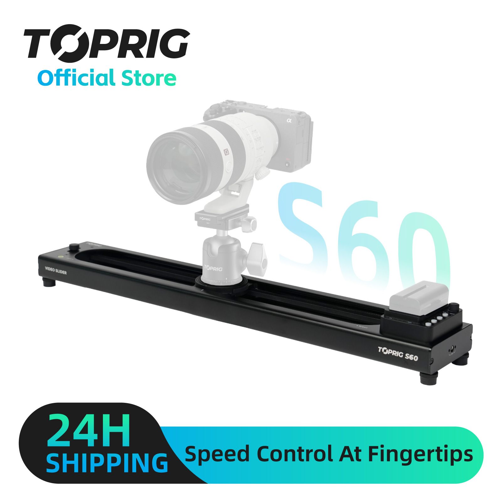 Photography Loop Lighting - Toprig S60 Video slider camera electric