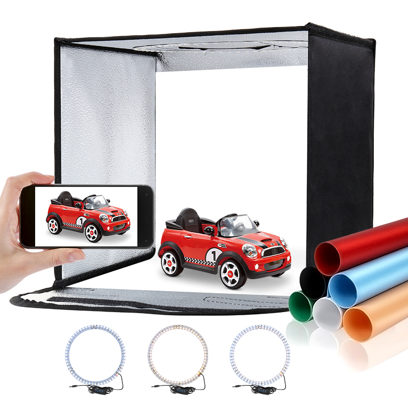 Photography Lighting Bag - 11.8x11.8inch Fold Photo Studio Light Box