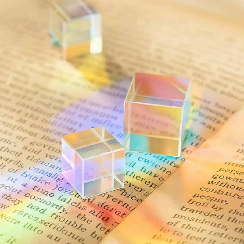Lighting Glass Photography - Glass Cube Dichroic Prism X-Cube Prisms