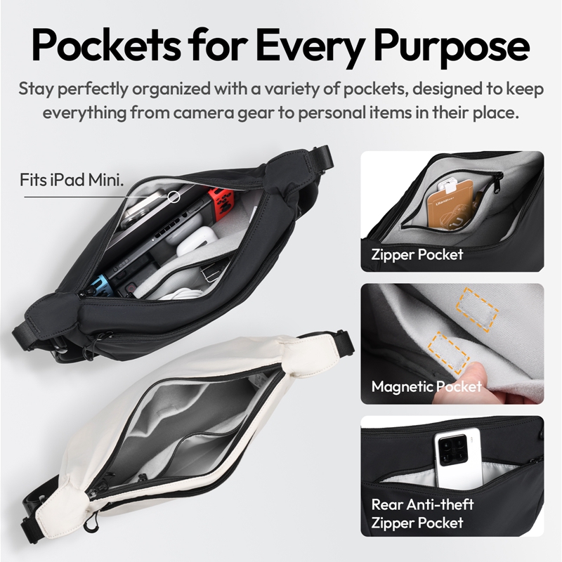 Ulanzi HMN1 Lunar Sling Bag Wh - Photography Lighting Bag recension och pris