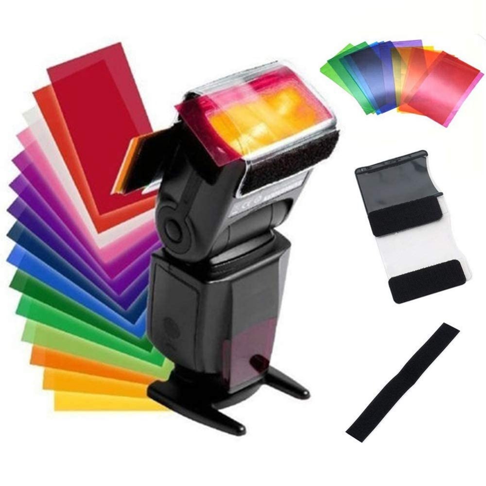 12 Colors Camera Flash Gels Li - Photography Lighting With Flash recension och pris