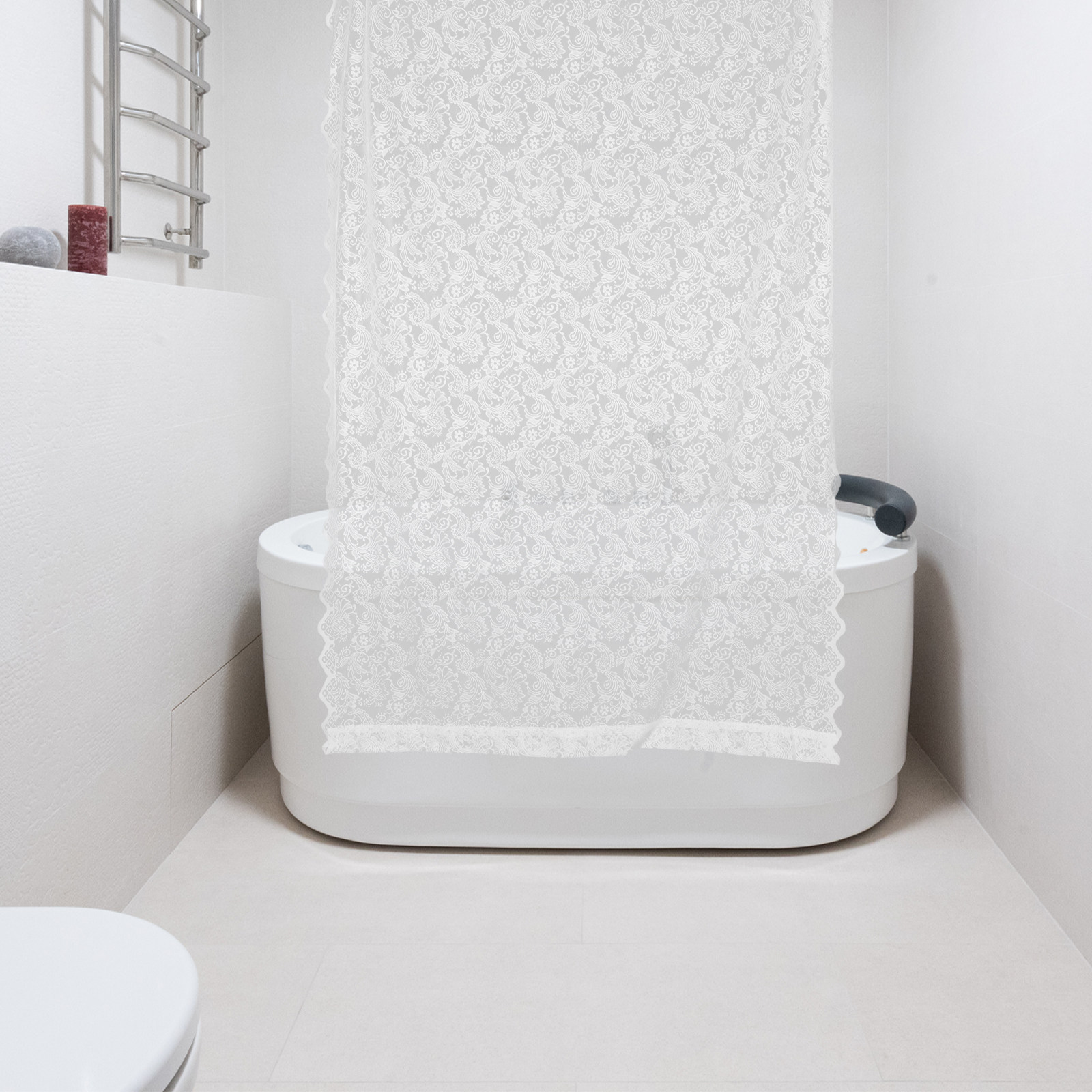 Vintage Lace Curtain Sheer Emb - Photography With Lighting recension och pris